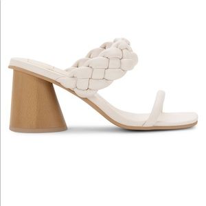 Dolce Vita Hoyt Braided-Strap Ivory Sandals
